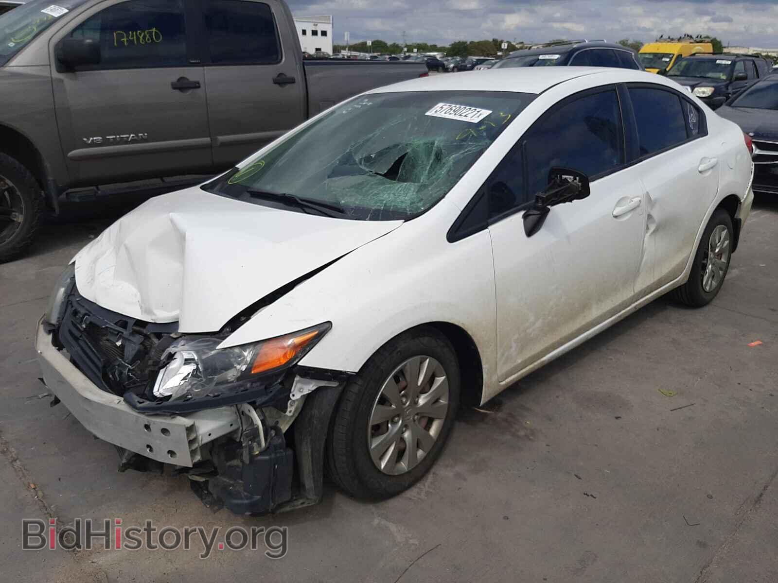 2012 HONDA CIVIC - VIN: 2HGFB2F59CH558367 - Фото 2