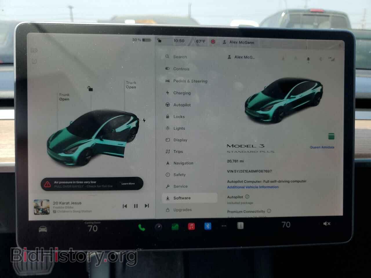 2021 TESLA MODEL 3 - VIN: 5YJ3E1EA6MF067697 - Фото 9