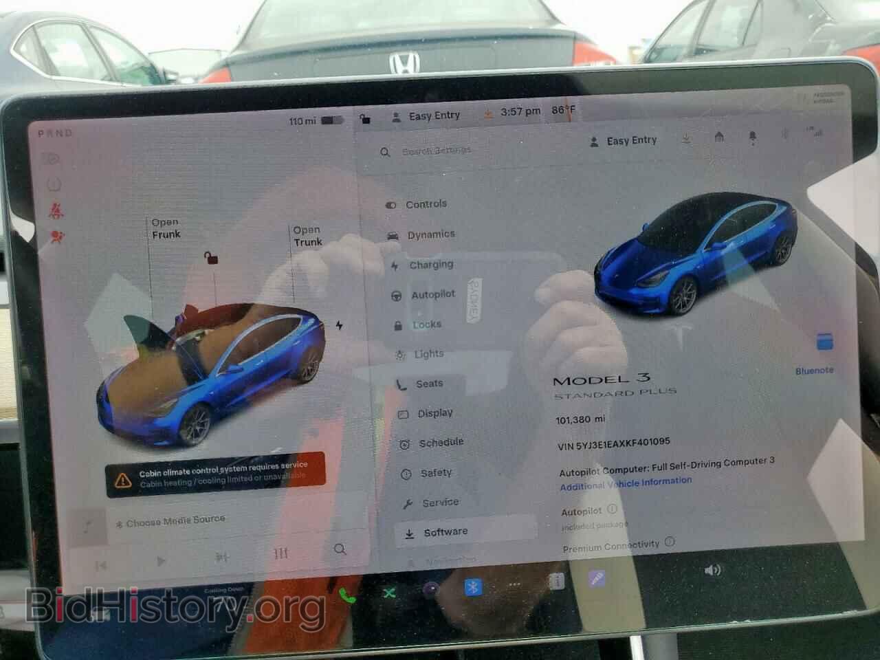 2019 TESLA MODEL 3 - VIN: 5YJ3E1EAXKF401095 - Photo 9