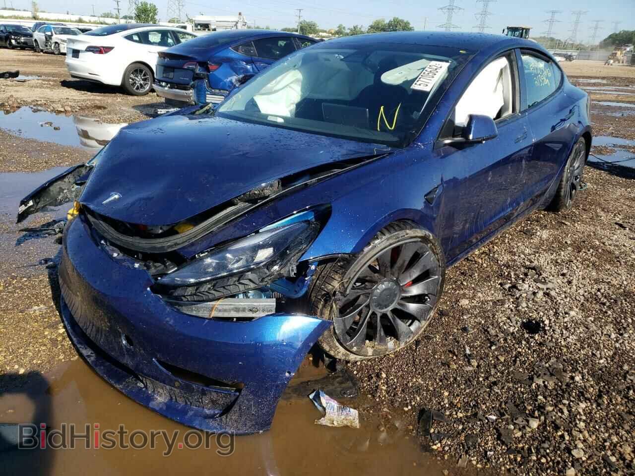 2021 TESLA MODEL 3 - VIN: 5YJ3E1EC4MF064931 - Фото 2