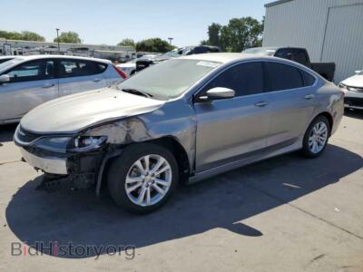 2016 Chrysler 200 LX, silver — VIN 1C3CCCFBXGN186680, Copart