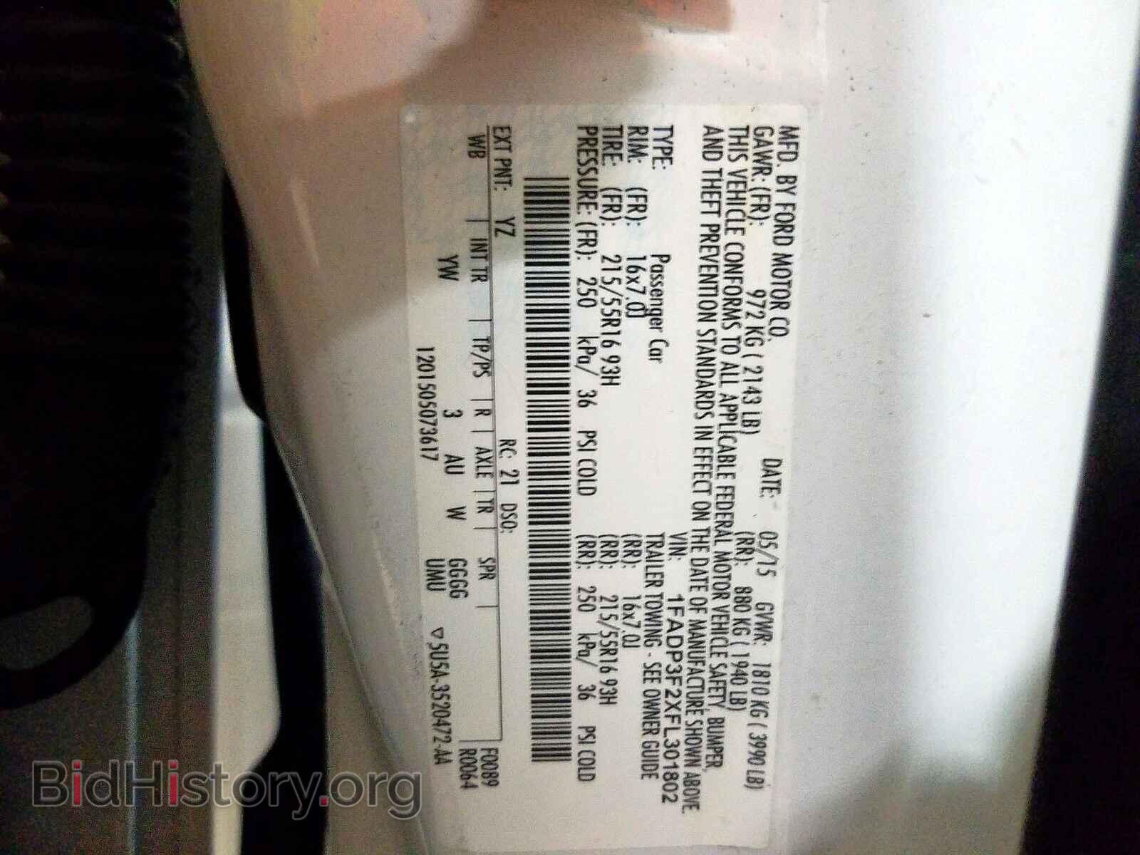 2015 FORD FOCUS SE - VIN: 1FADP3F2XFL301802 - Photo 10