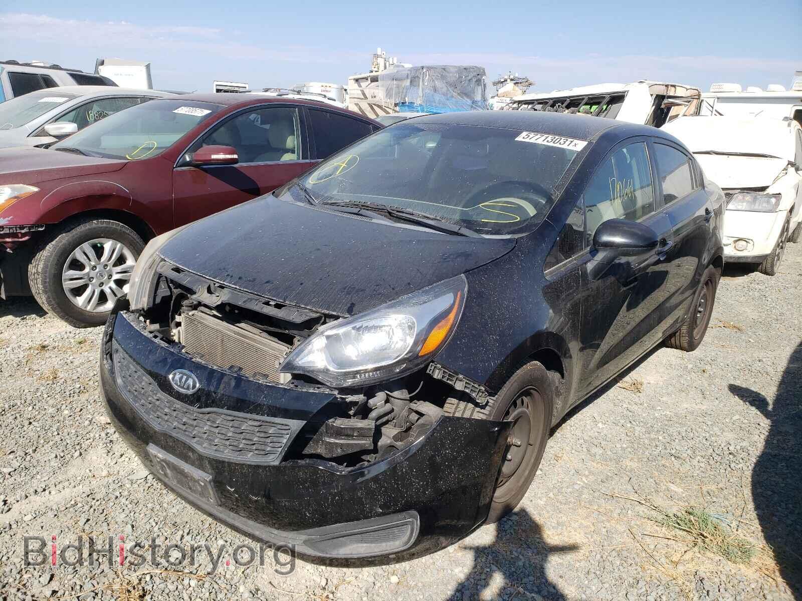 2013 KIA RIO - VIN: KNADM4A37D6112011 - Фото 2