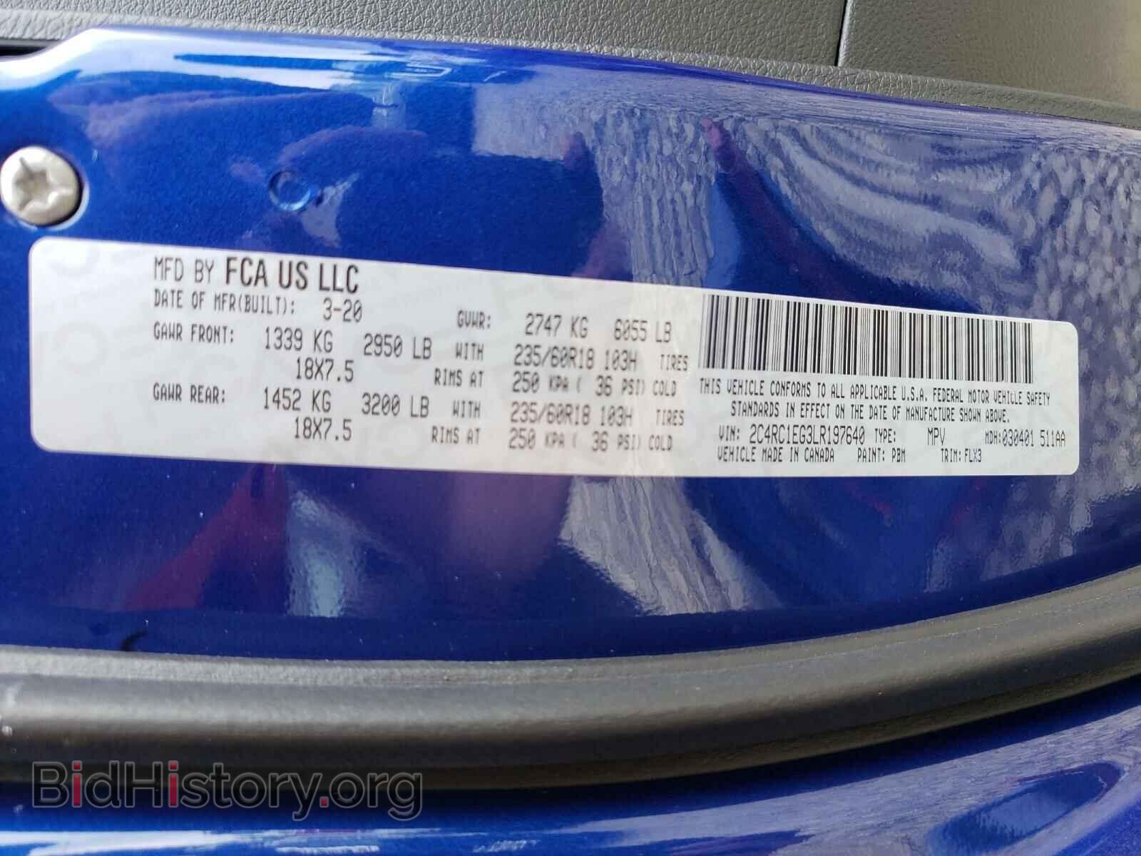 2020 CHRYSLER PACIFICA - VIN: 2C4RC1EG3LR197640 - Photo 10