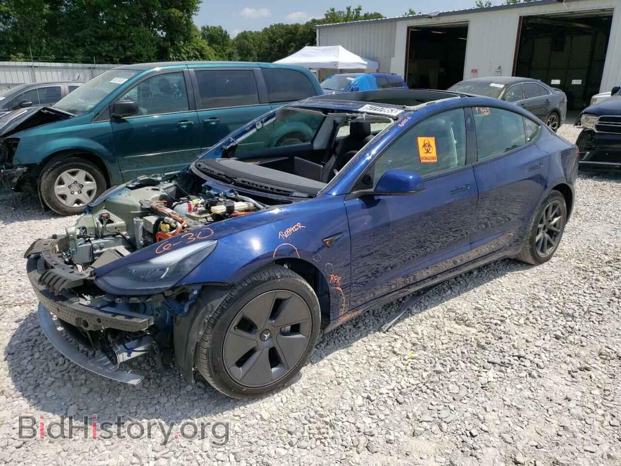 Photo 5YJ3E1EA7NF370389 - TESLA MODEL 3 2022