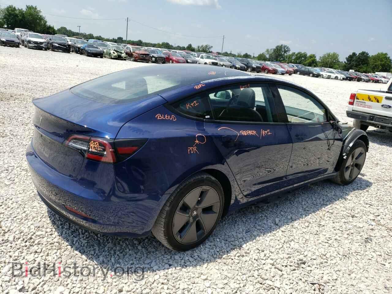 2022 TESLA MODEL 3 - VIN: 5YJ3E1EA7NF370389 - Фото 3