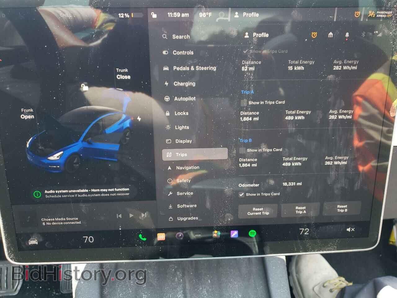 2022 TESLA MODEL 3 - VIN: 5YJ3E1EA7NF370389 - Фото 9