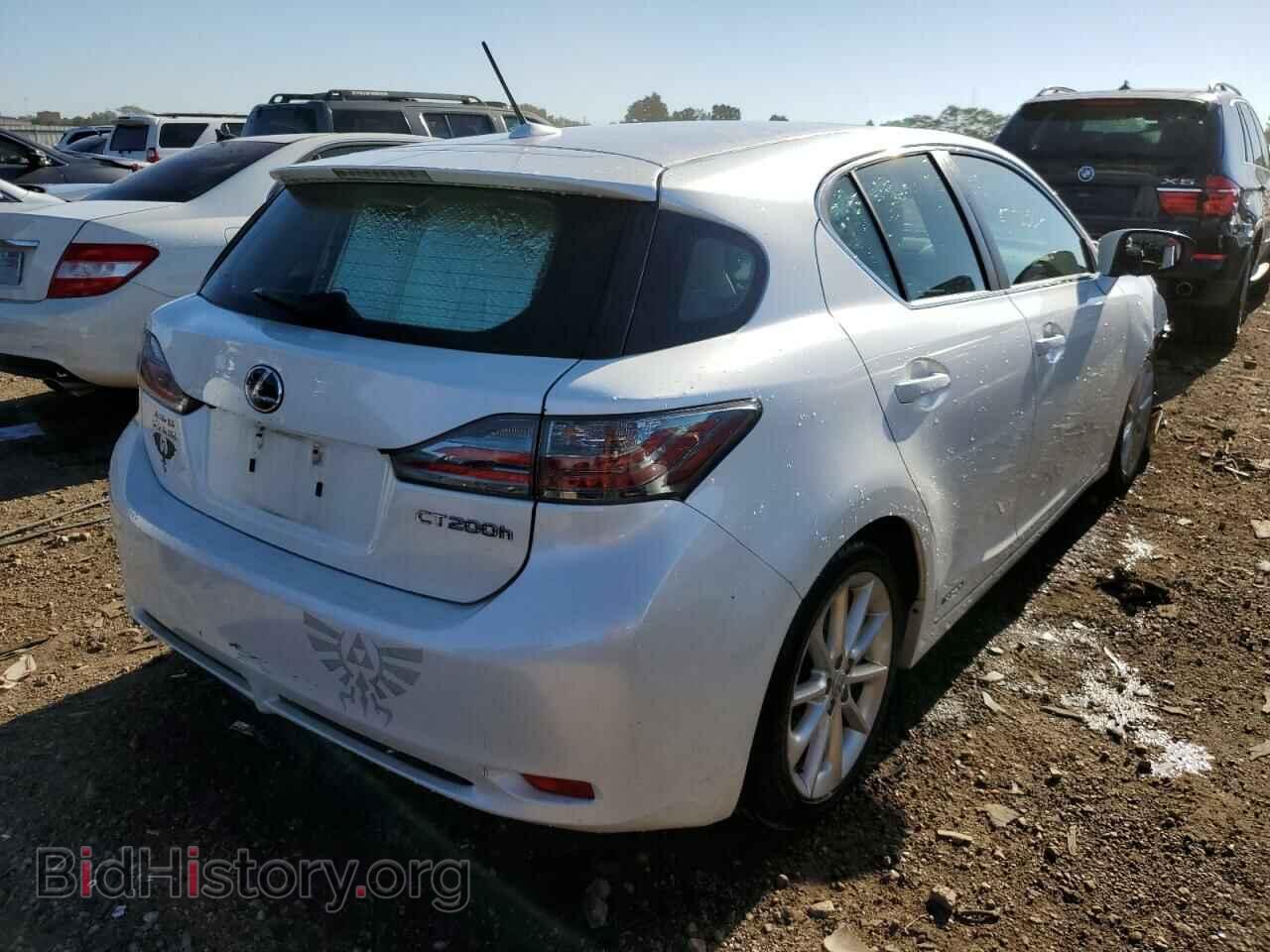 2012 LEXUS CT 200 - VIN: JTHKD5BH4C2101160 - Фото 4