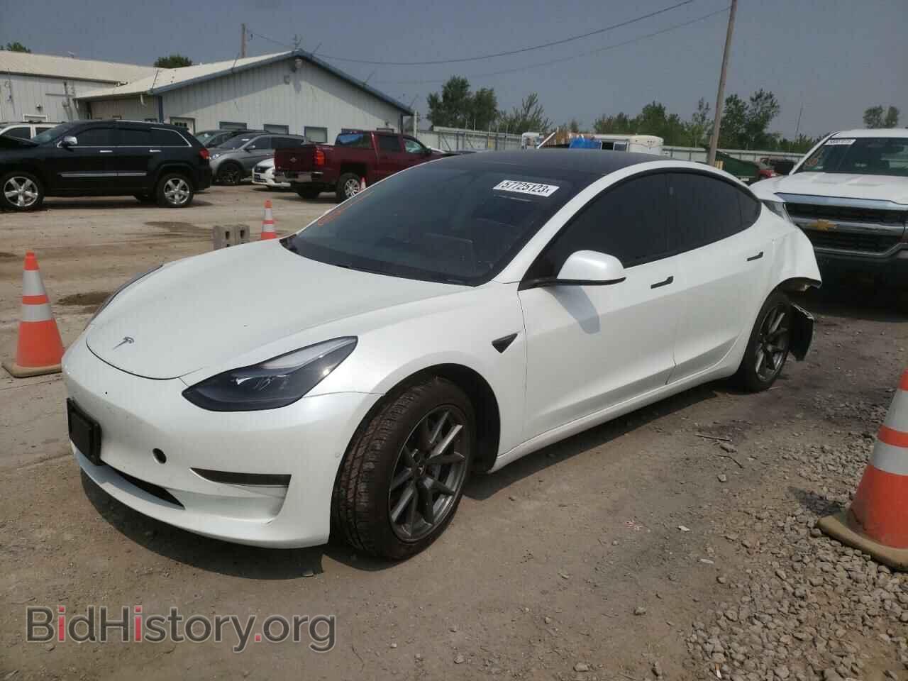Photo 5YJ3E1EB4MF915018 - TESLA MODEL 3 2021
