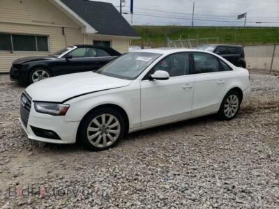 2013 Audi A4 Premium, белый — VIN WAUBFAFL7DN047739, Copart