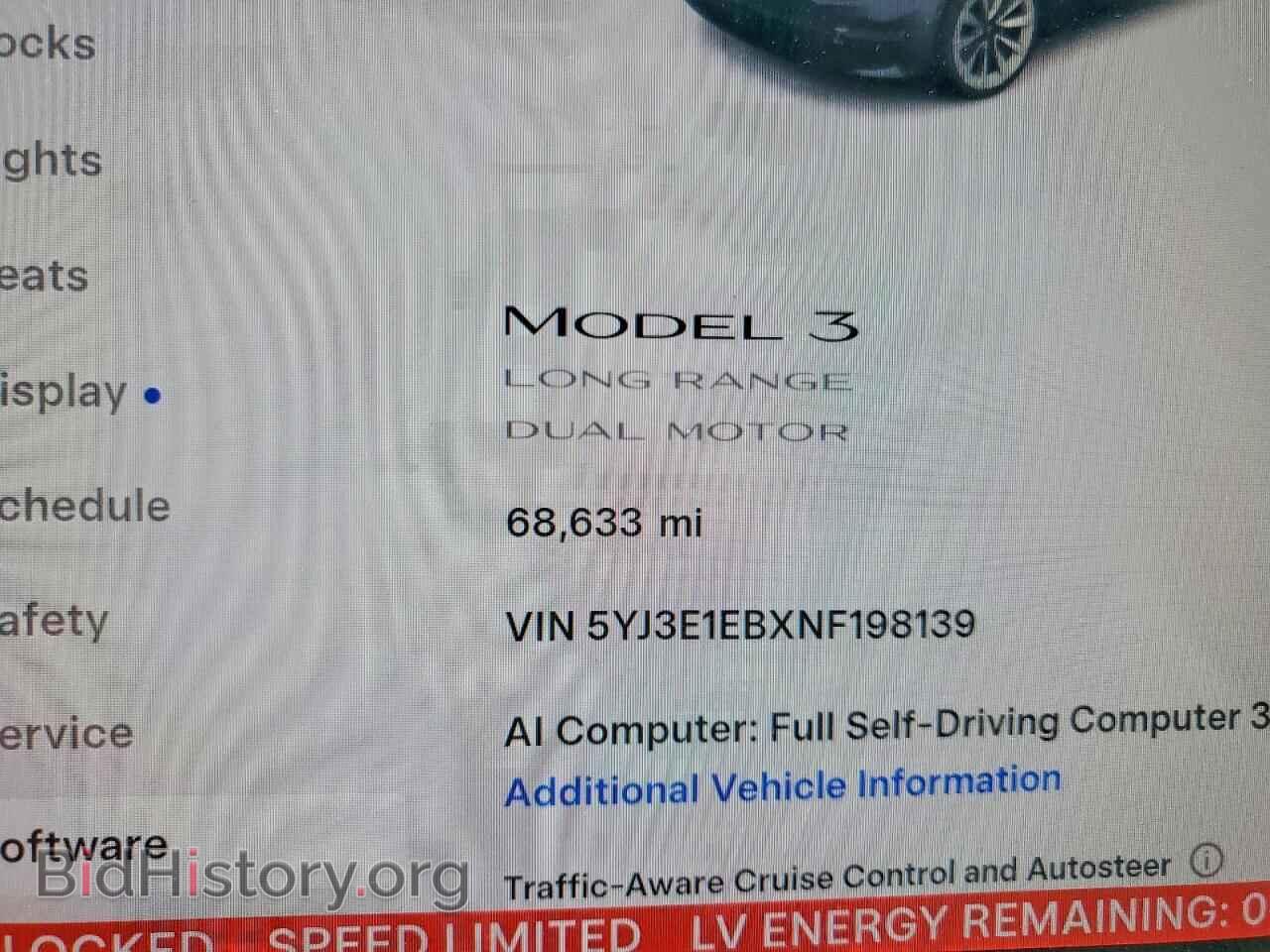 2022 TESLA MODEL 3 - VIN: 5YJ3E1EBXNF198139 - Фото 9