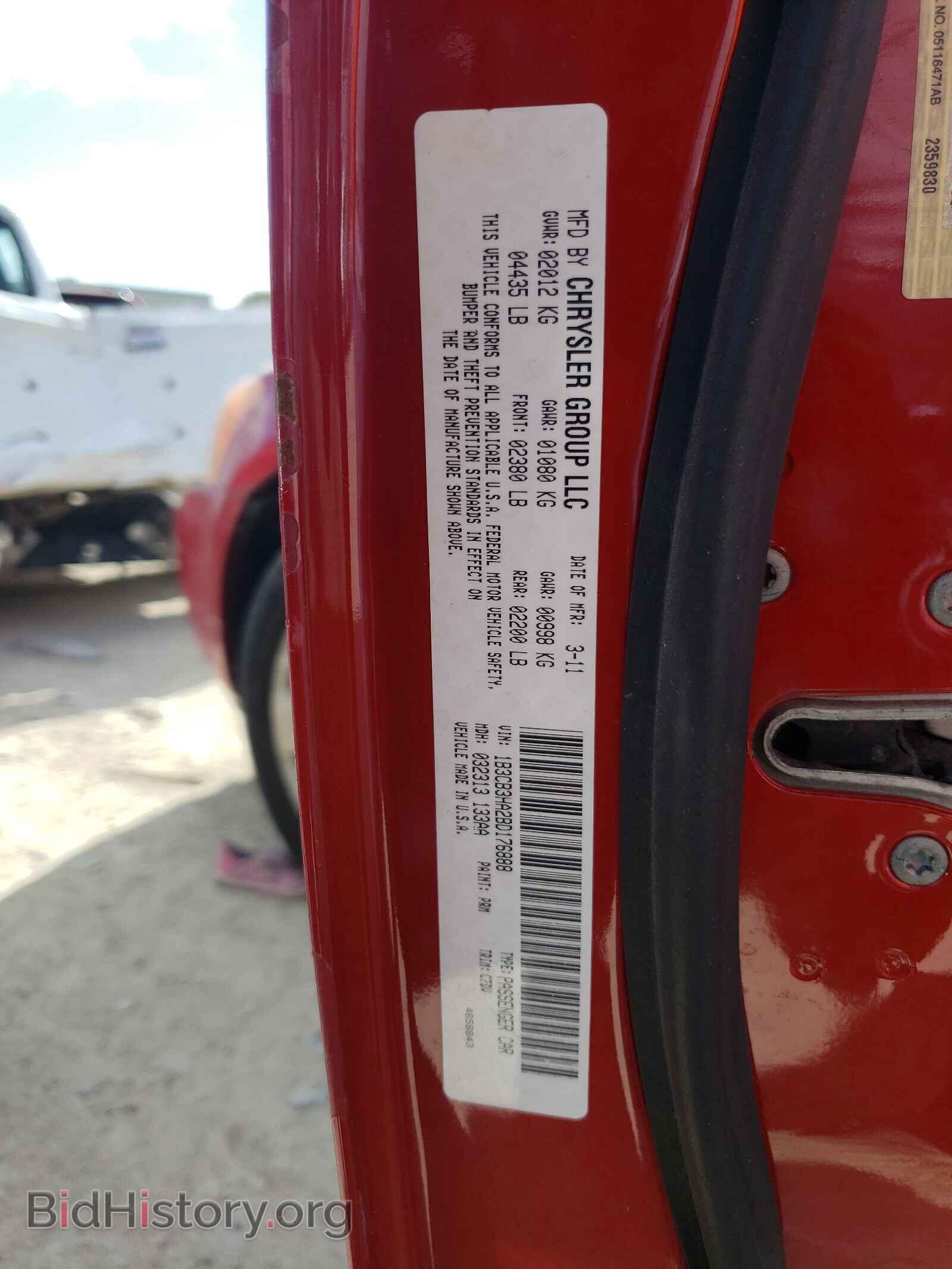 2011 DODGE CALIBER - VIN: 1B3CB3HA2BD176888 - Photo 10