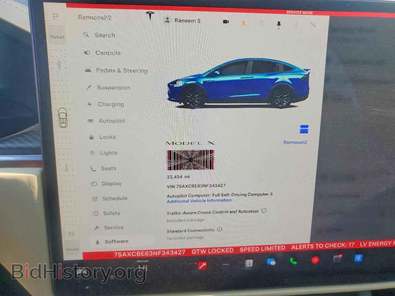 2022 TESLA MODEL X - VIN: 7SAXCBE63NF343427 - Photo 9