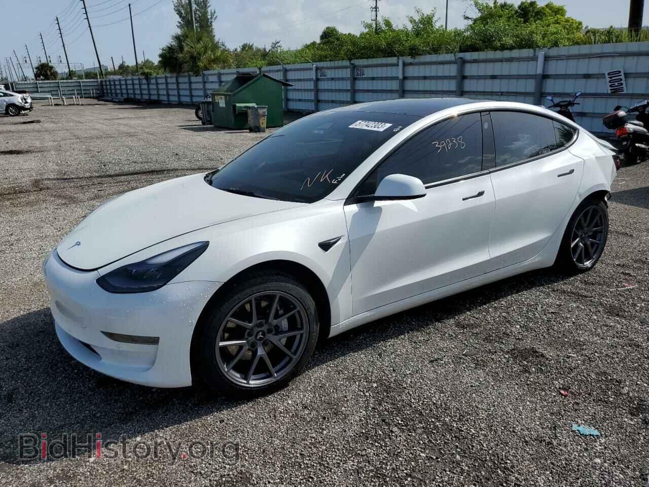 Photo 5YJ3E1EAXMF096684 - TESLA MODEL 3 2021