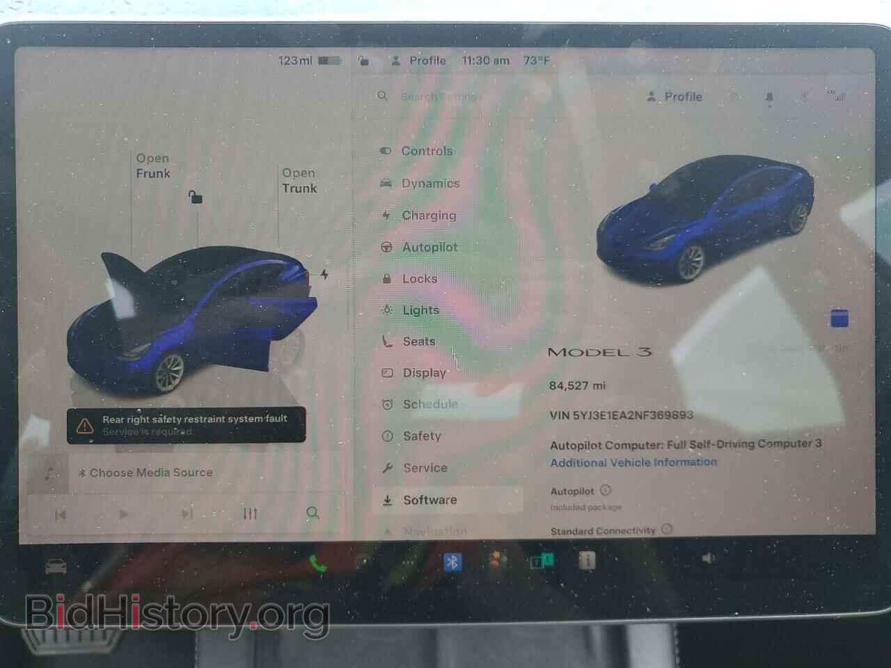 2022 TESLA MODEL 3 - VIN: 5YJ3E1EA2NF369893 - Фото 9