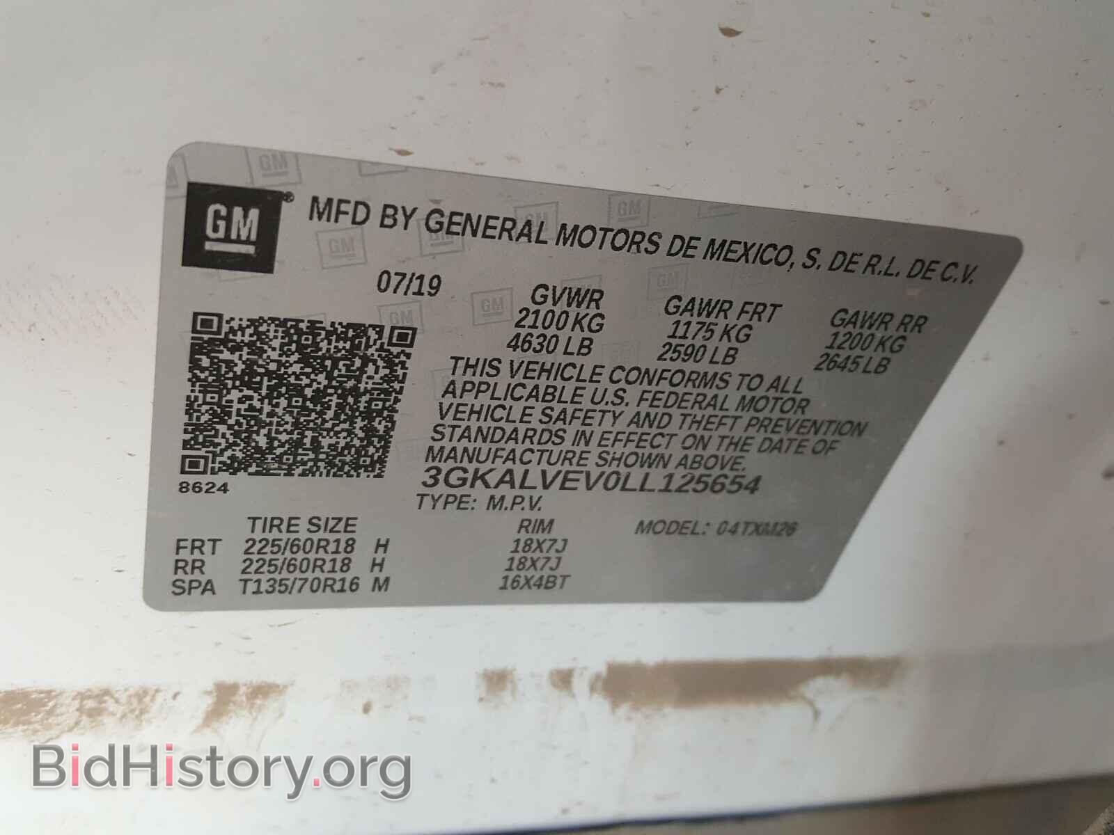 2020 GMC TERRAIN - VIN: 3GKALVEV0LL125654 - Фото 10