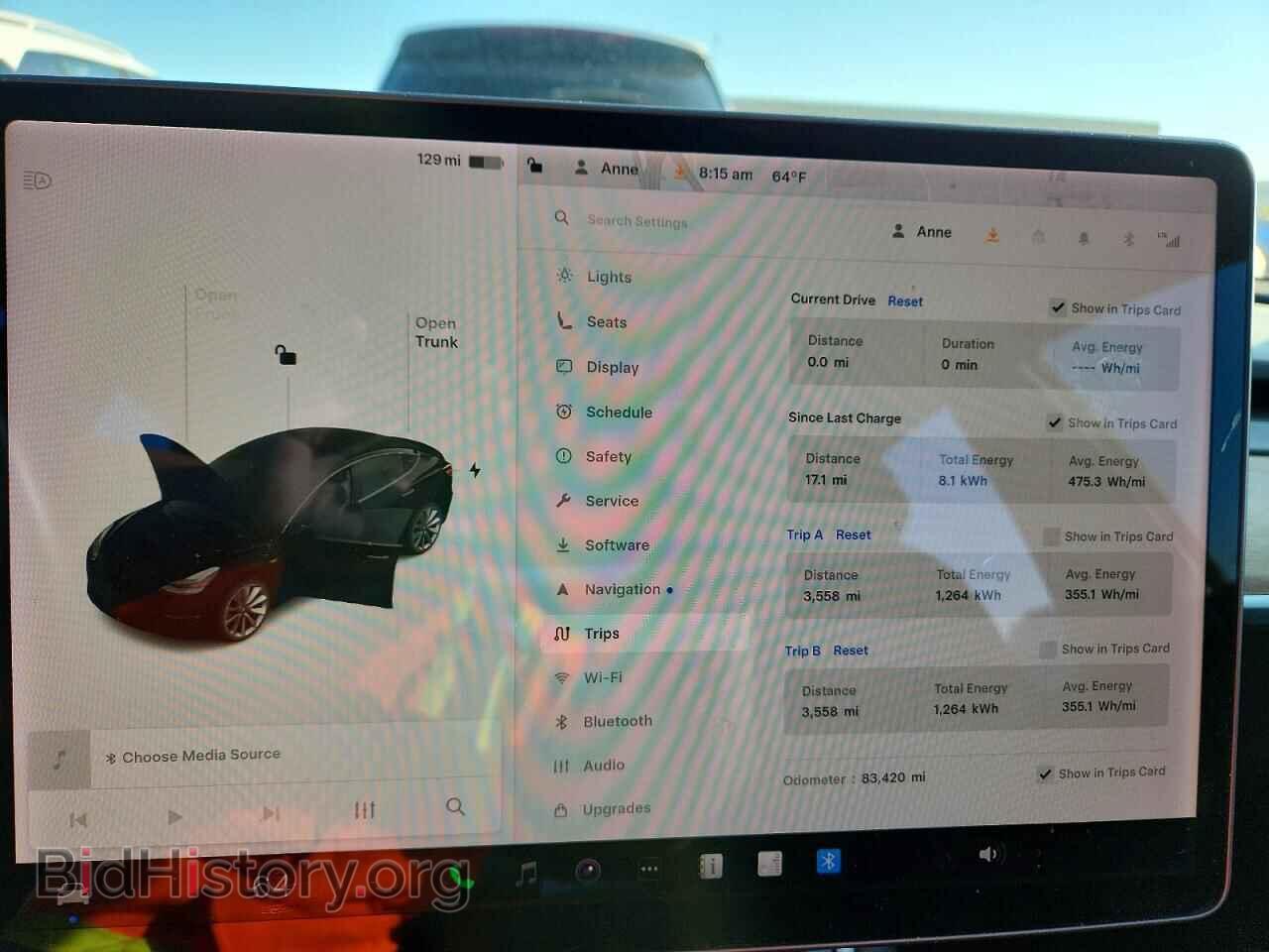 2019 TESLA MODEL 3 - VIN: 5YJ3E1EBXKF453335 - Фото 9