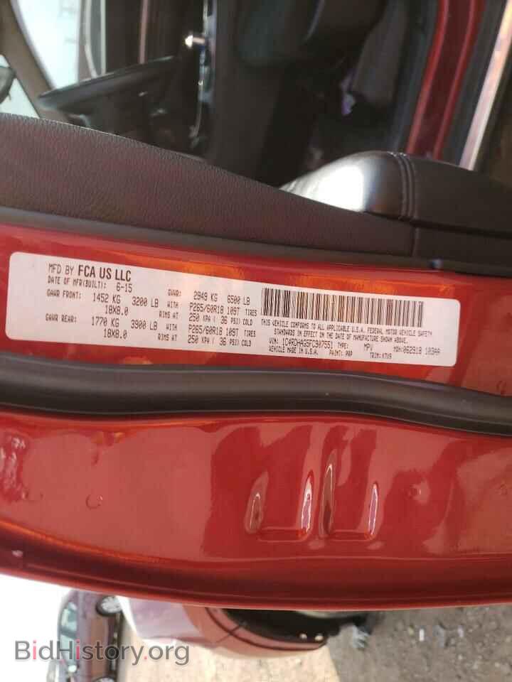 2015 DODGE DURANGO - VIN: 1C4RDHAG5FC907551 - Photo 10