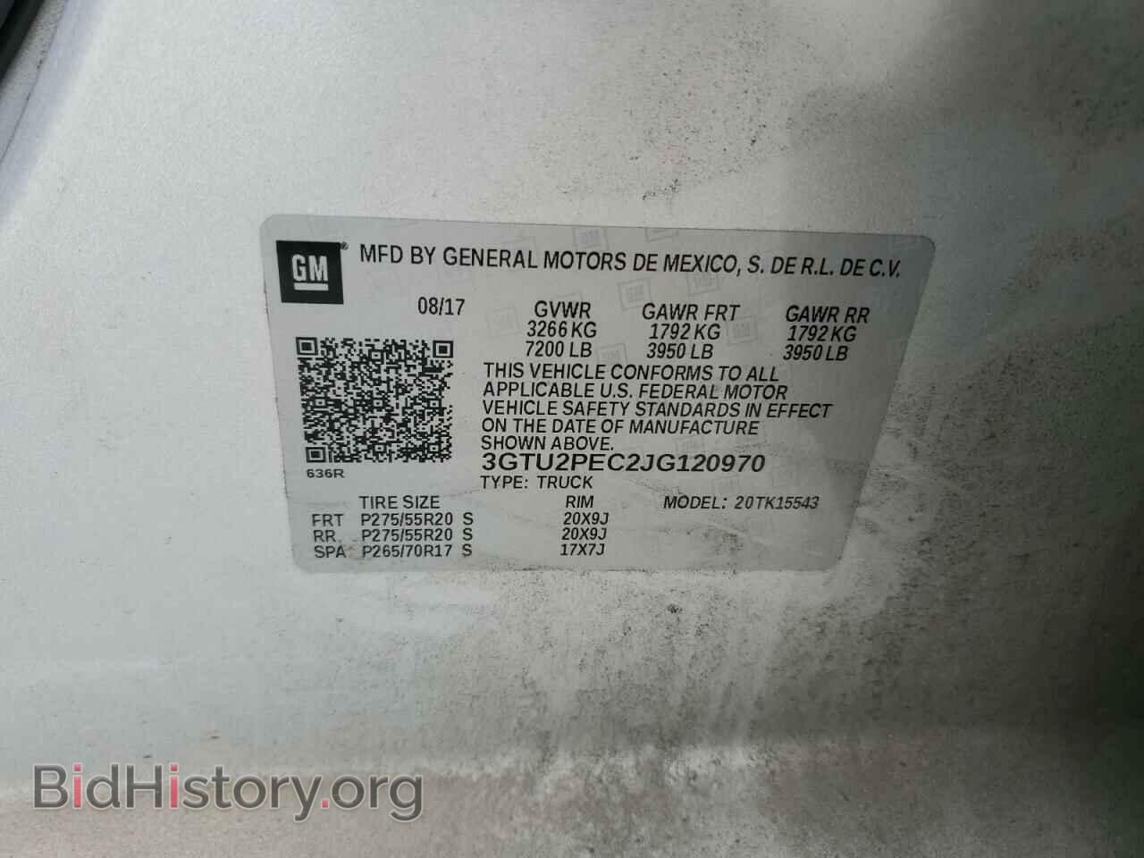 2018 GMC SIERRA - VIN: 3GTU2PEC2JG120970 - Фото 12