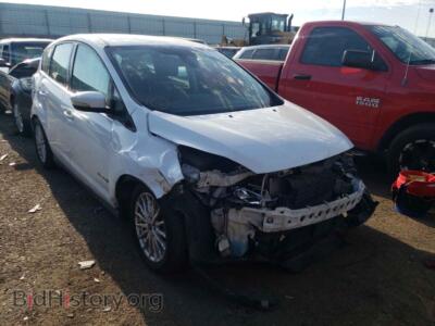 2014 Ford CMAX C-Max SEL, white — VIN 1FADP5BU1EL500089, Copart
