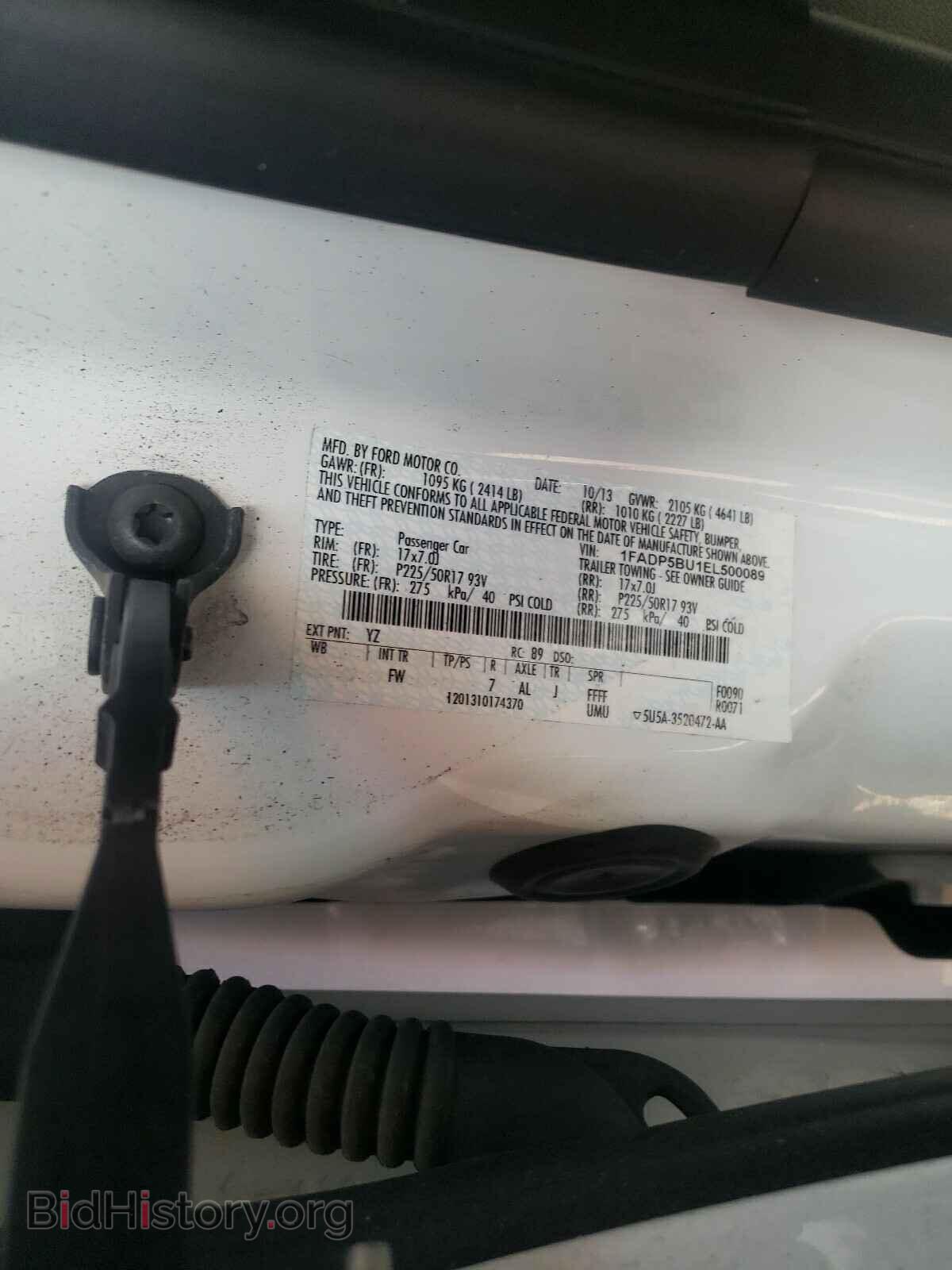 2014 FORD CMAX - VIN: 1FADP5BU1EL500089 - Photo 10