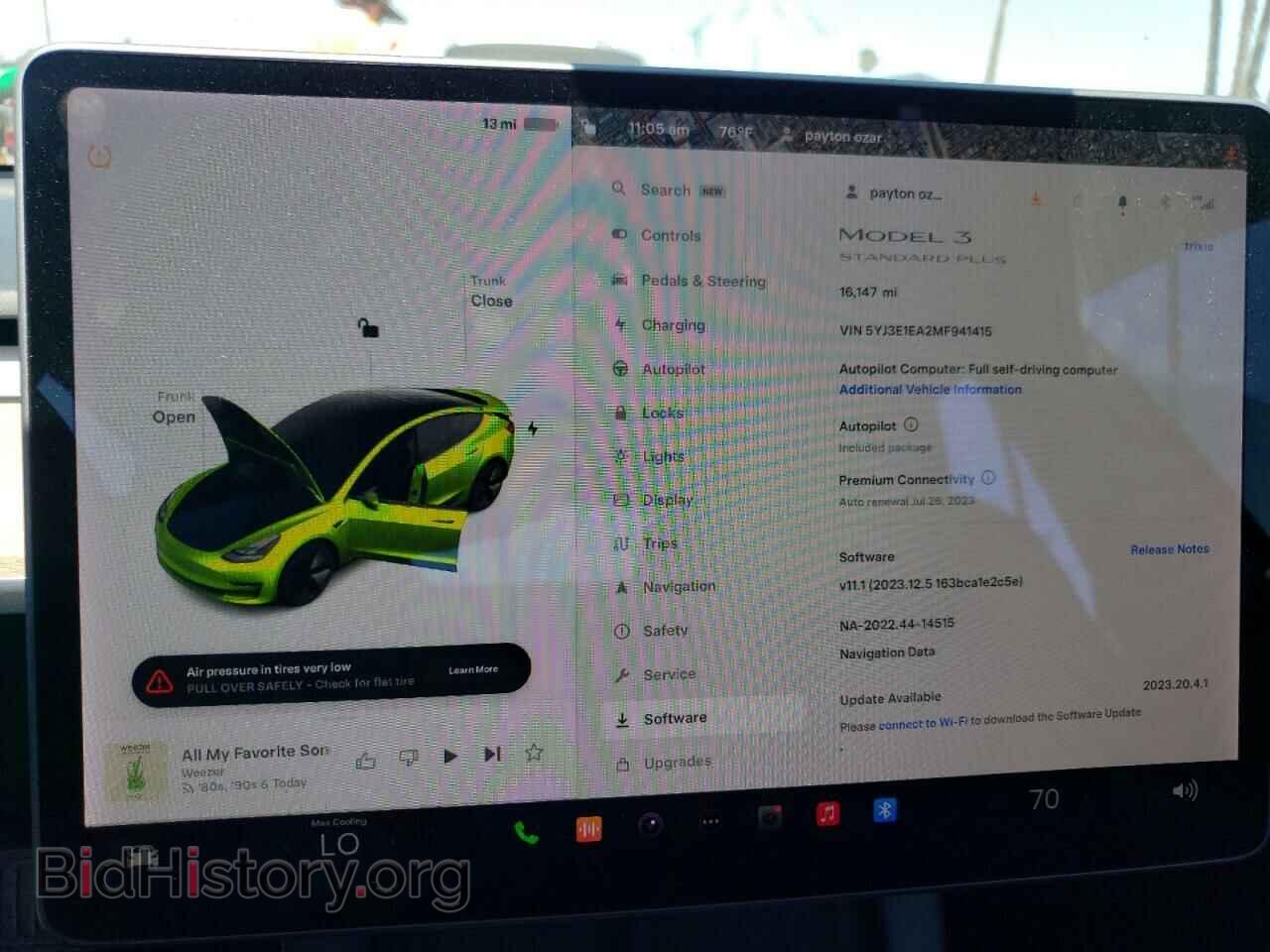 2021 TESLA MODEL 3 - VIN: 5YJ3E1EA2MF941415 - Фото 9