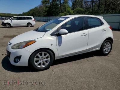 2013 Mazda 2, белый — VIN JM1DE1LY1D0158721, Copart