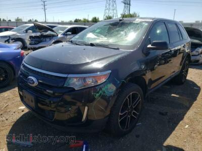 2014 Ford EDGE SEL, black — VIN 2FMDK4JC2EBA33448, Copart