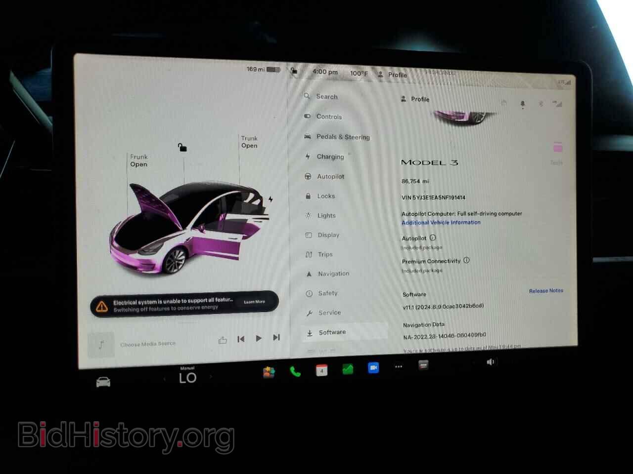 2022 TESLA MODEL 3 - VIN: 5YJ3E1EA5NF191414 - Photo 9