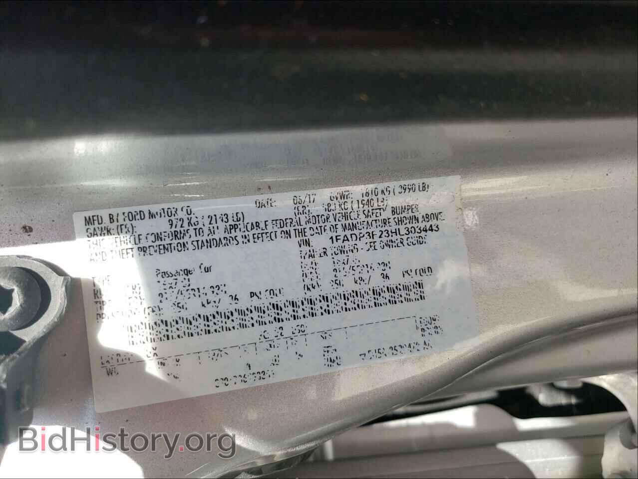 2017 FORD FOCUS - VIN: 1FADP3F23HL303443 - Photo 10