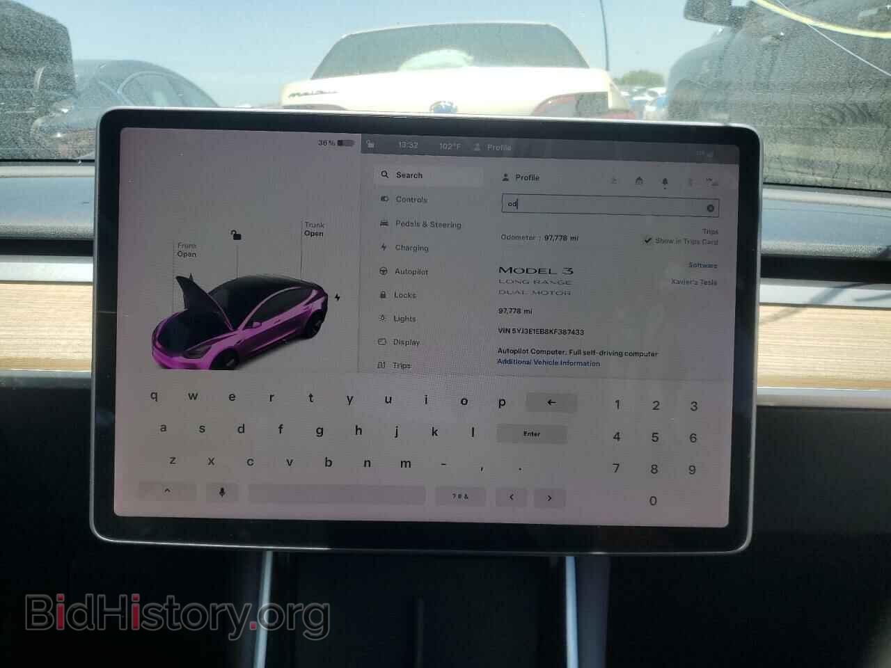 2019 TESLA MODEL 3 - VIN: 5YJ3E1EB8KF387433 - Фото 9