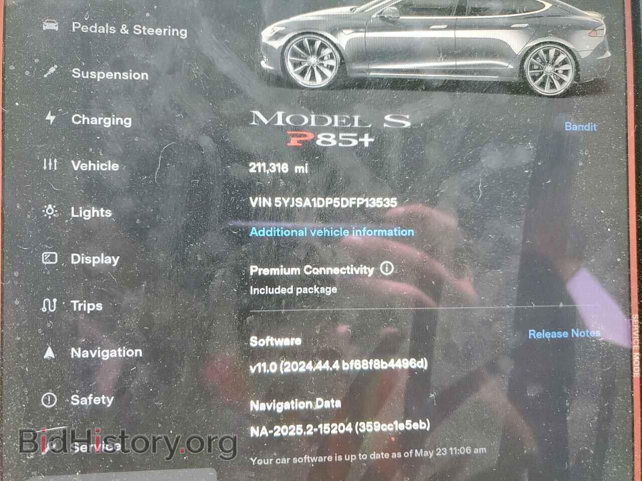 2013 TESLA MODEL S - VIN: 5YJSA1DP5DFP13535 - Фото 9
