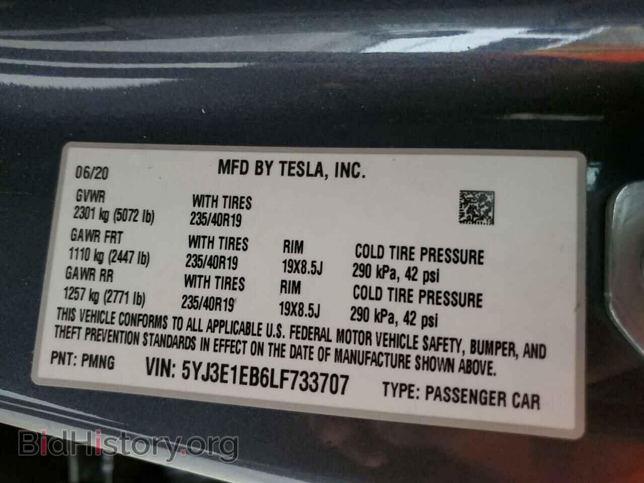 2020 TESLA MODEL 3 - VIN: 5YJ3E1EB6LF733707 - Photo 12