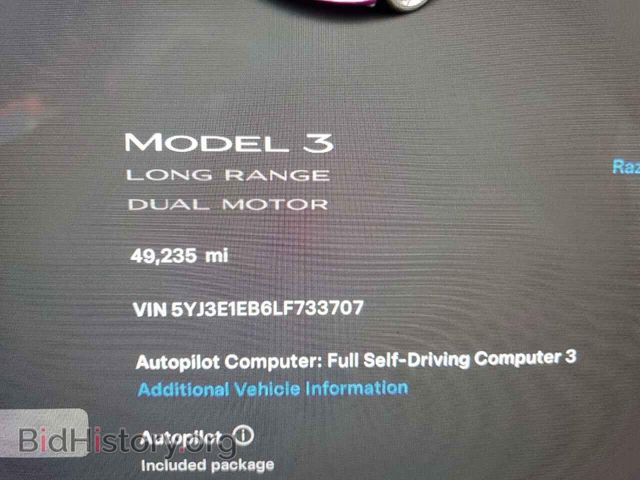 2020 TESLA MODEL 3 - VIN: 5YJ3E1EB6LF733707 - Photo 9
