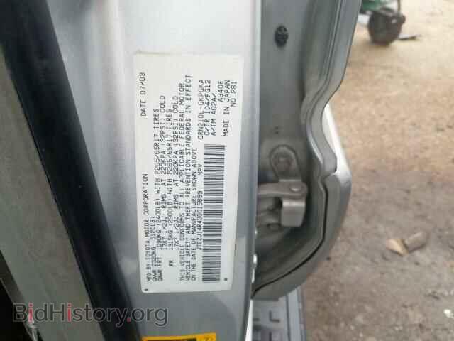 2003 TOYOTA 4RUNNER SR - VIN: JTEZU14R430015899 - Фото 10