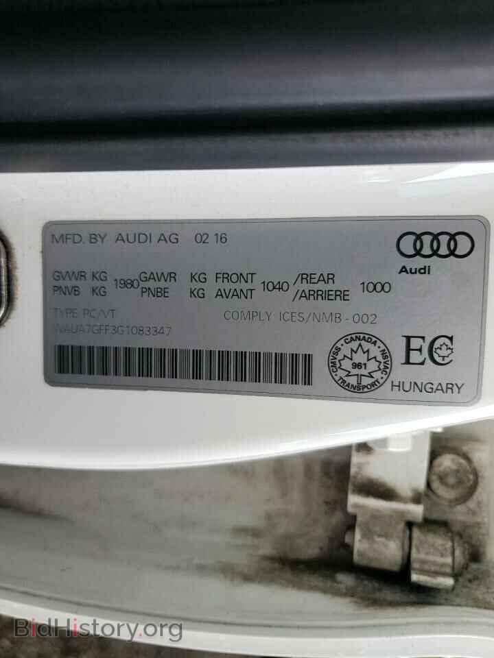 2016 AUDI A3 - VIN: WAUA7GFF3G1083347 - Фото 10