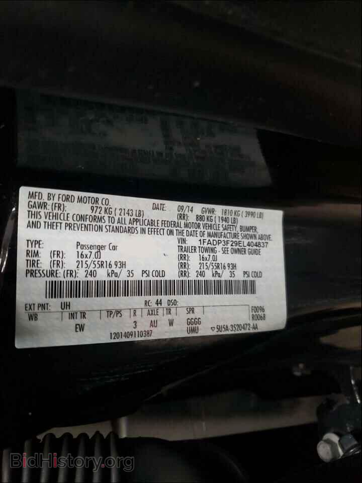 2014 FORD FOCUS - VIN: 1FADP3F29EL404837 - Photo 10