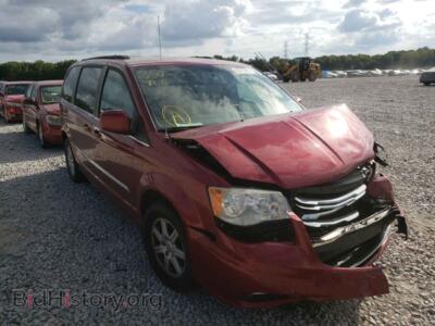 2011 Chrysler MINIVAN Town & COU, burgundy — VIN 2A4RR5DG5BR698092, Copart