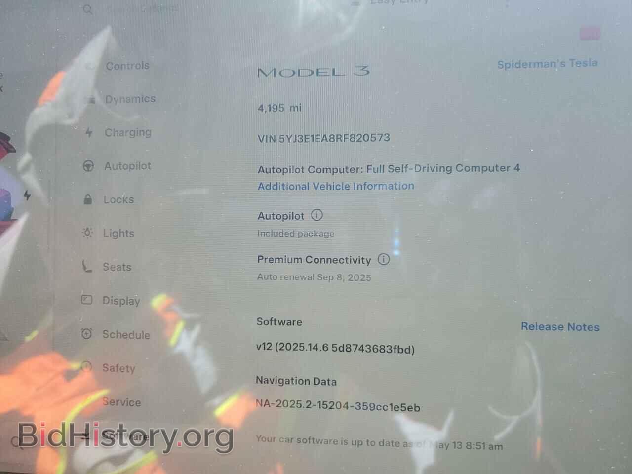 2024 TESLA MODEL 3 - VIN: 5YJ3E1EA8RF820573 - Фото 9
