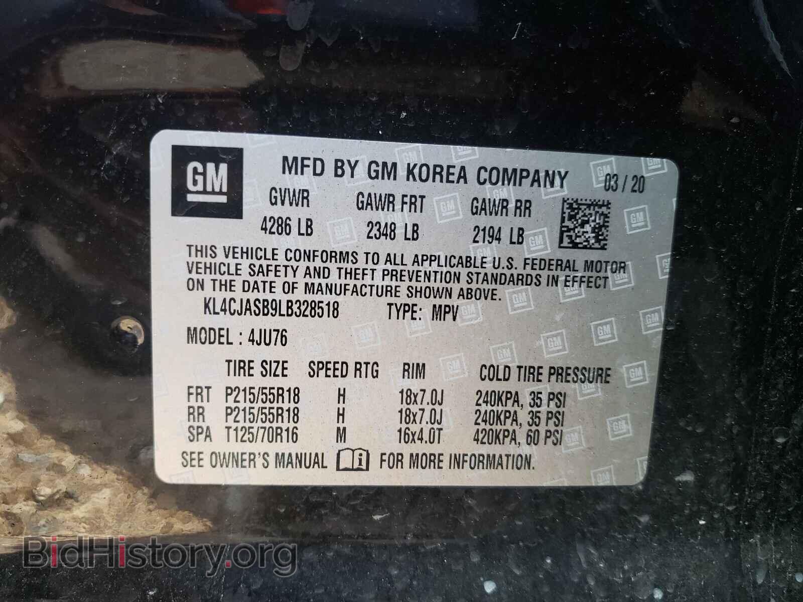 2020 BUICK ENCORE - VIN: KL4CJASB9LB328518 - Photo 10