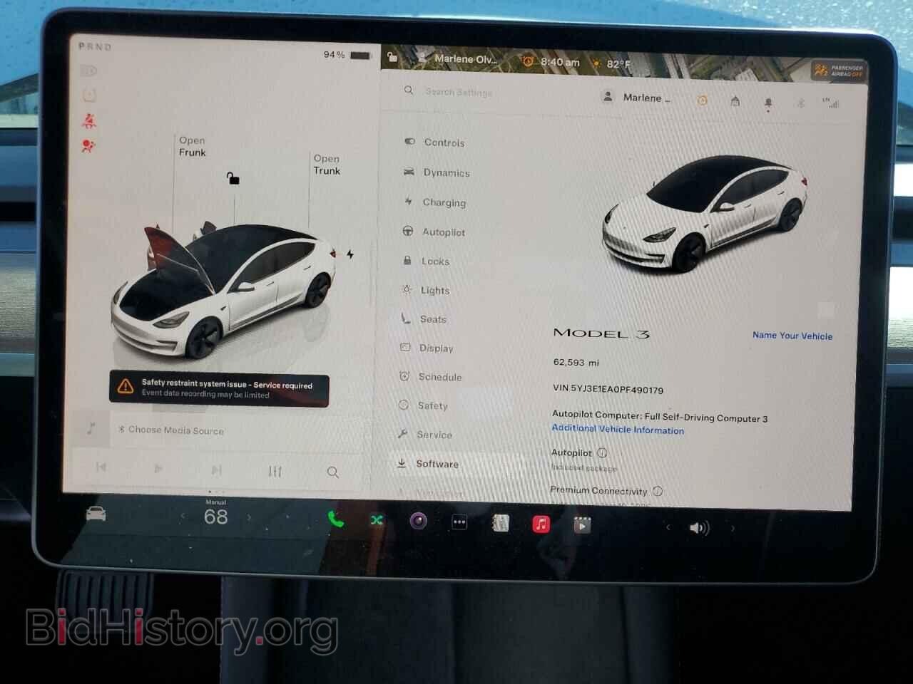 2023 TESLA MODEL 3 - VIN: 5YJ3E1EA0PF490179 - Фото 9