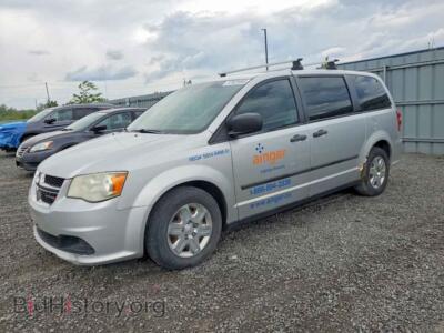 2012 Dodge CARAVAN SE, silver — VIN 2C4RDGBG5CR285531, Copart