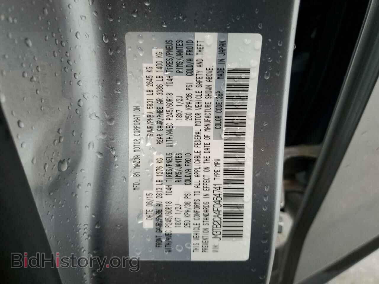 2015 MAZDA CX-9 - VIN: JM3TB2CA4F0464741 - Фото 13