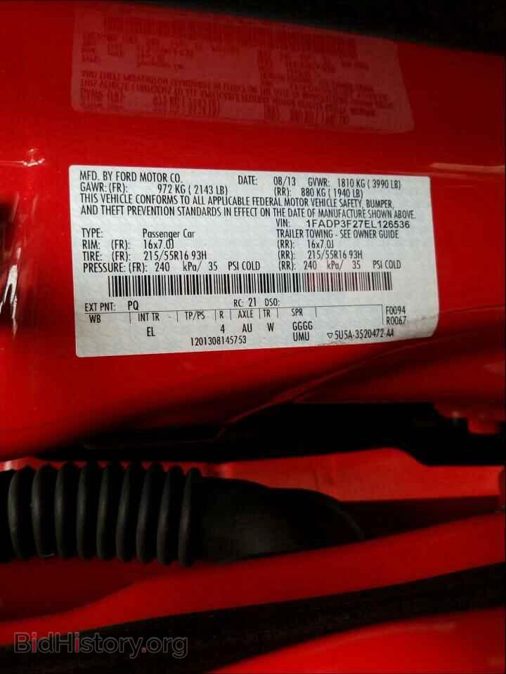 2014 FORD FOCUS - VIN: 1FADP3F27EL126536 - Photo 10