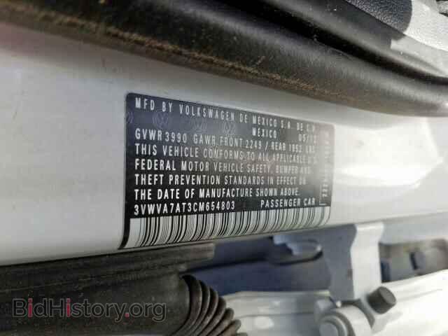 2012 VOLKSWAGEN BEETLE - VIN: 3VWVA7AT3CM654803 - Фото 10