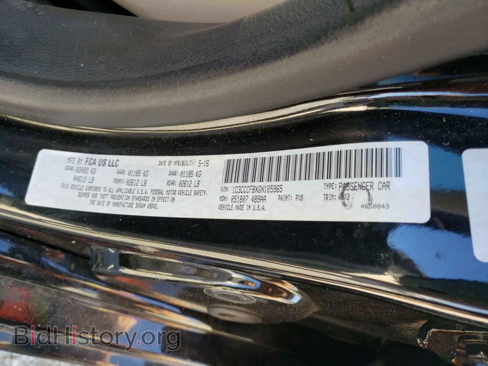 2016 CHRYSLER 200 - VIN: 1C3CCCFBXGN185965 - Фото 10