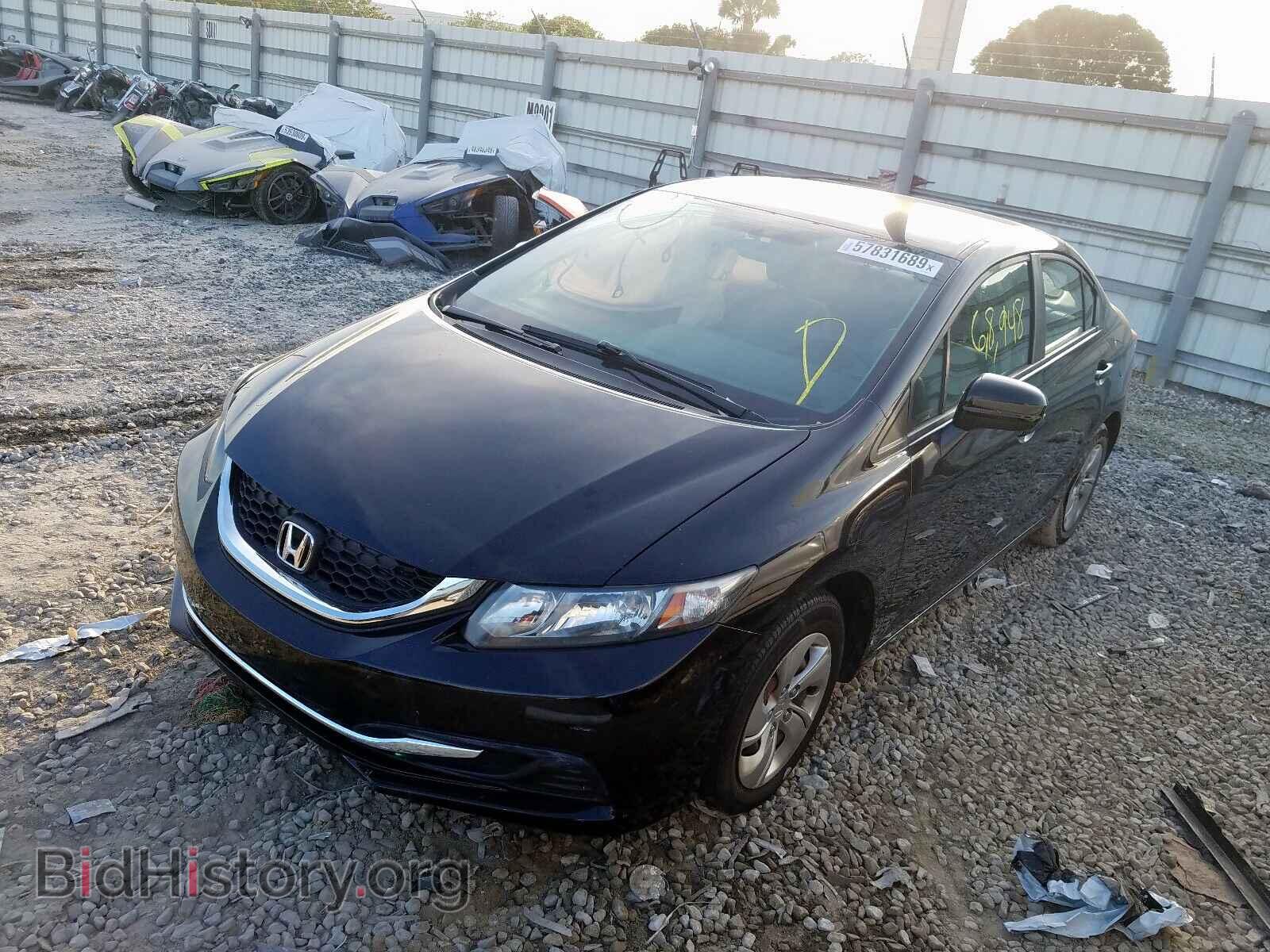 2014 HONDA CIVIC LX - VIN: 19XFB2F5XEE078075 - Фото 2
