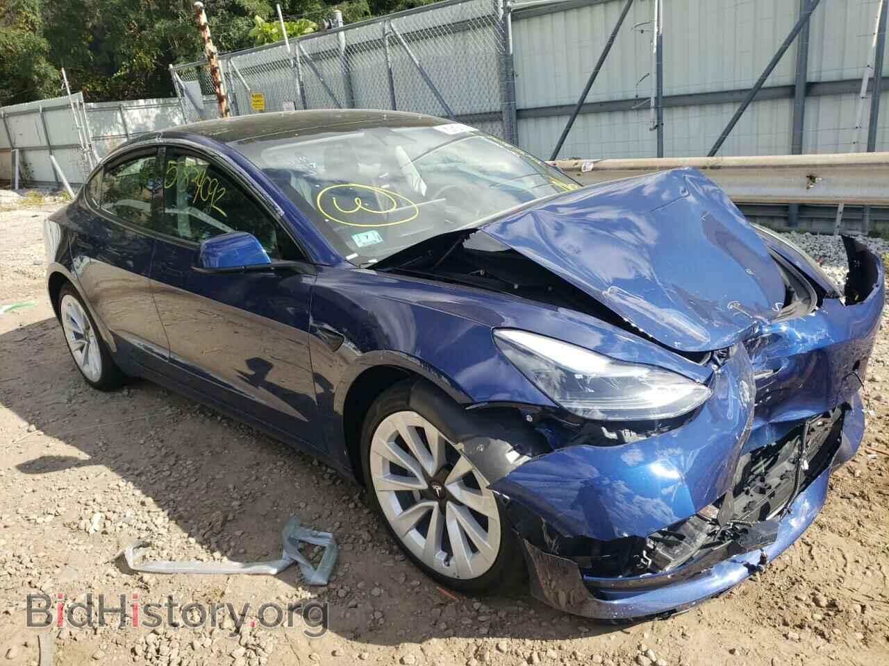 Photo 5YJ3E1EA9NF286493 - TESLA MODEL 3 2022