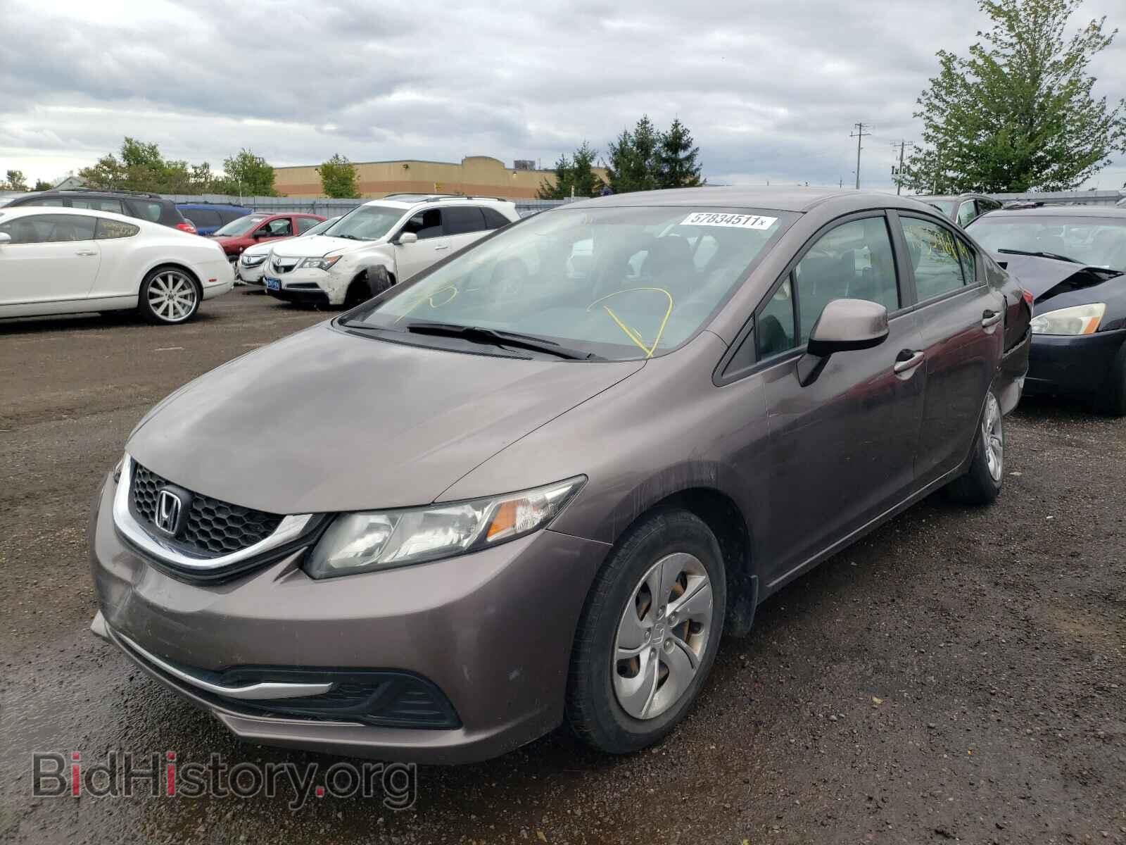 2013 HONDA CIVIC - VIN: 2HGFB2F43DH003701 - Фото 2