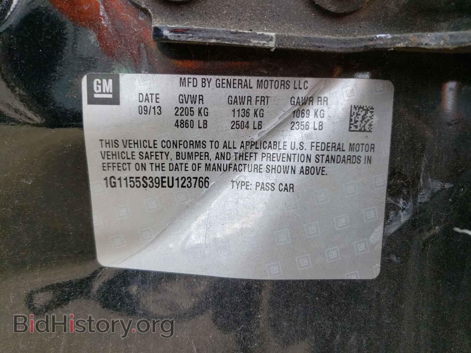 2014 CHEVROLET IMPALA - VIN: 1G1155S39EU123766 - Фото 10